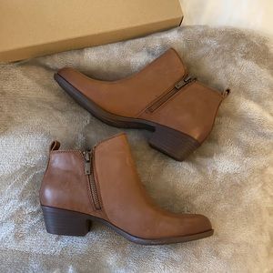 Lucky Brand brown ankle booties